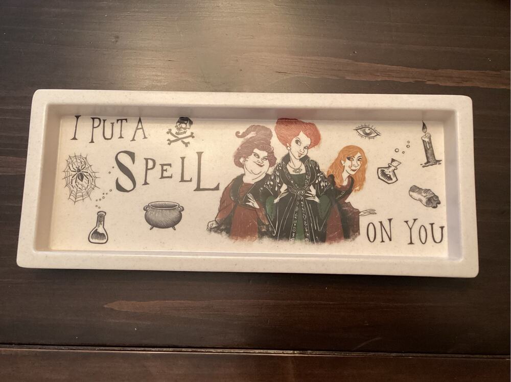 Disney's classic 1993 film Hocus Pocus Halloween-themed serving tray